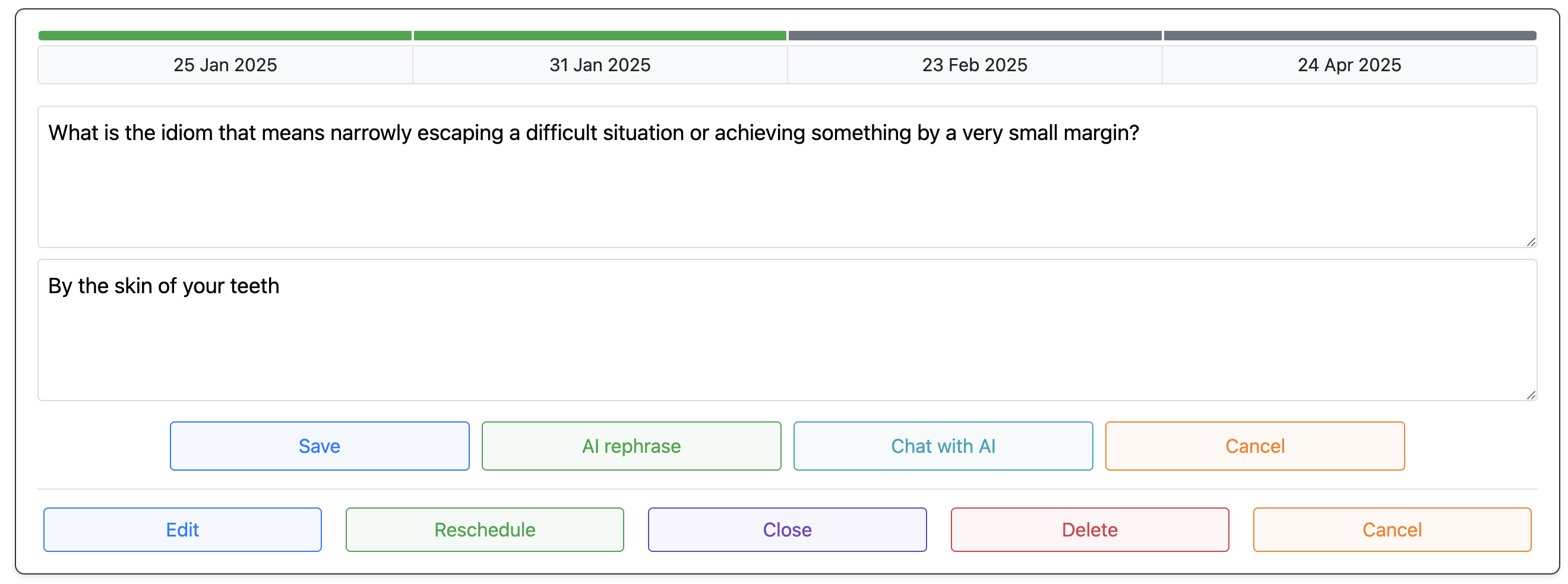 Create Memo Window